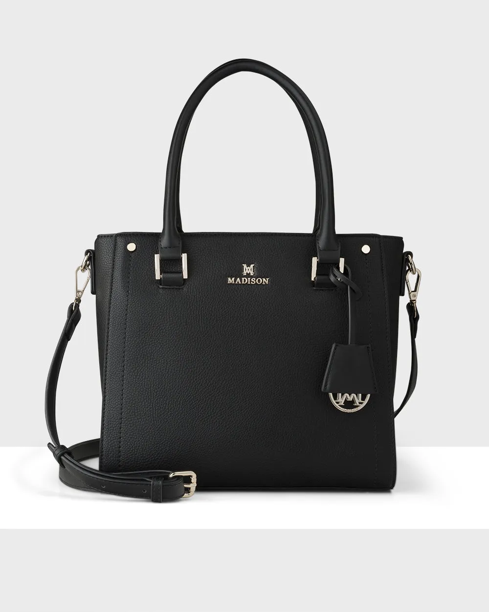 Angie Medium 3 Compartment Satchel Bag   Graphic Bag Strap
