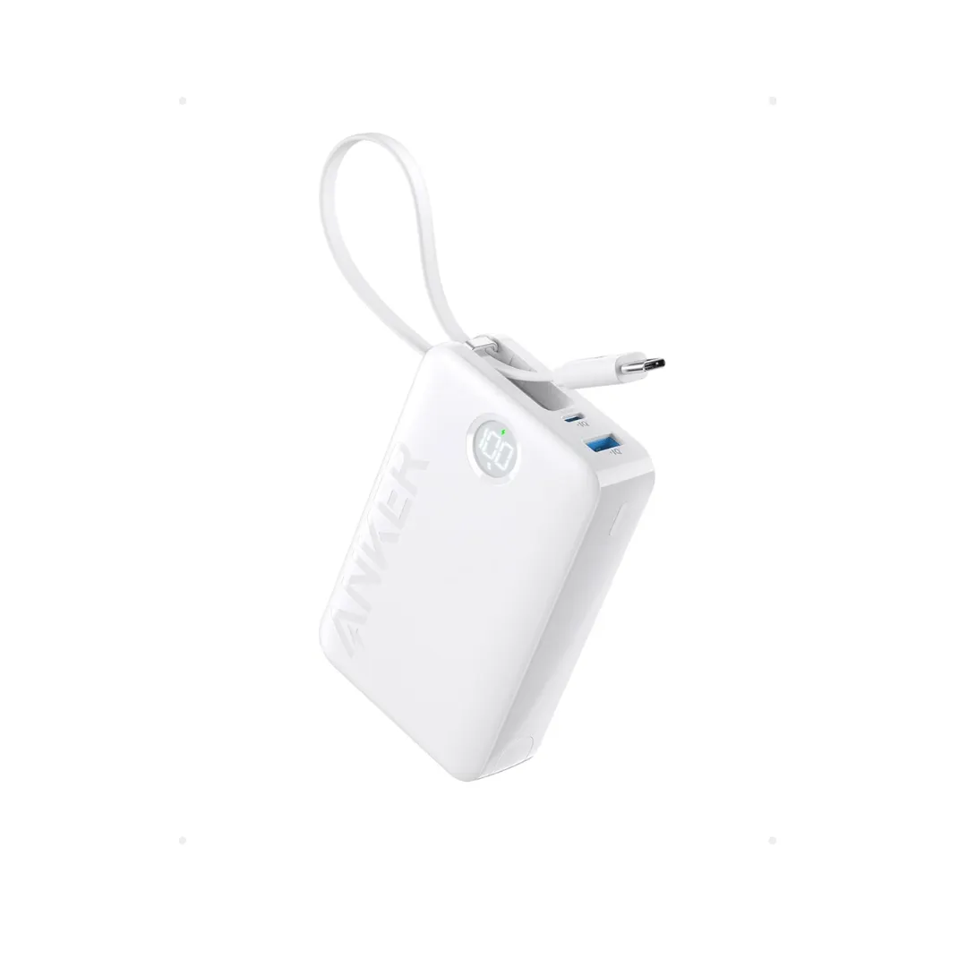 Anker 335 22.5W Charging Power Bank with Built-in USB-C Cable - A1647