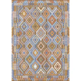 Assania Blue Brown Multi Rug