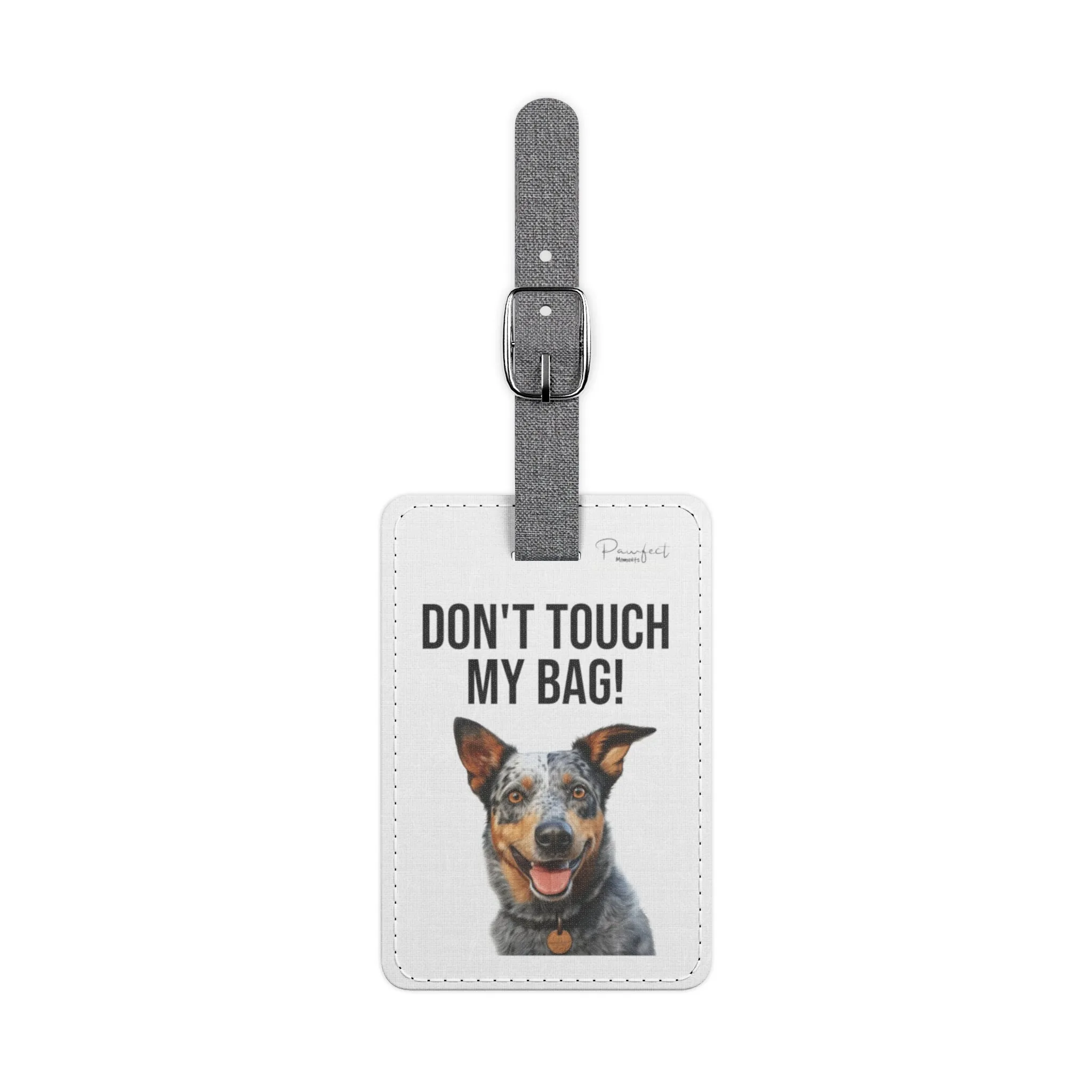 Australian Cattle Dog Saffiano Polyester Luggage Tag (scratch- and water-resistant)
