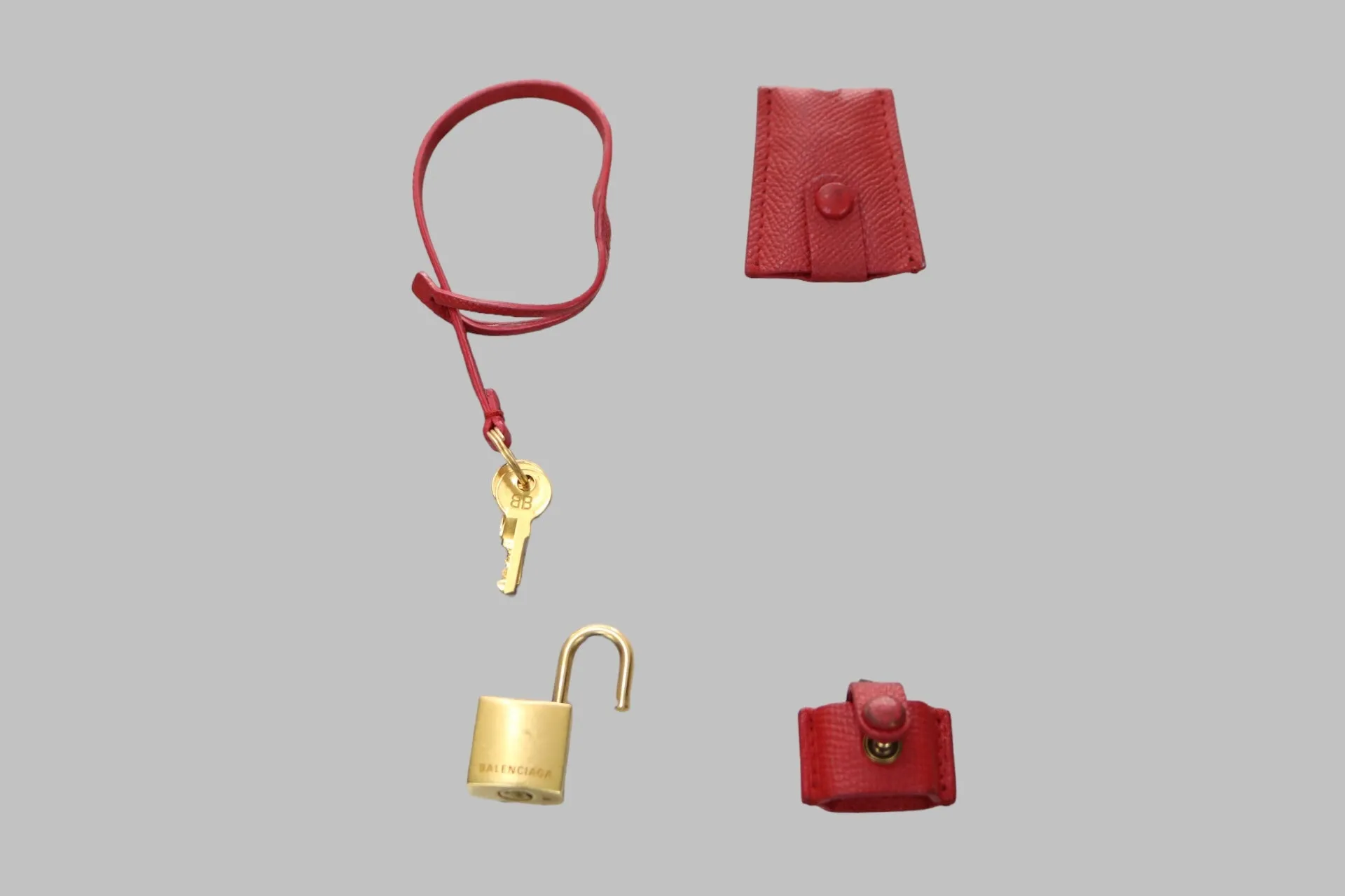 Balenciaga Red Ville Top Handle Crossbody Bag