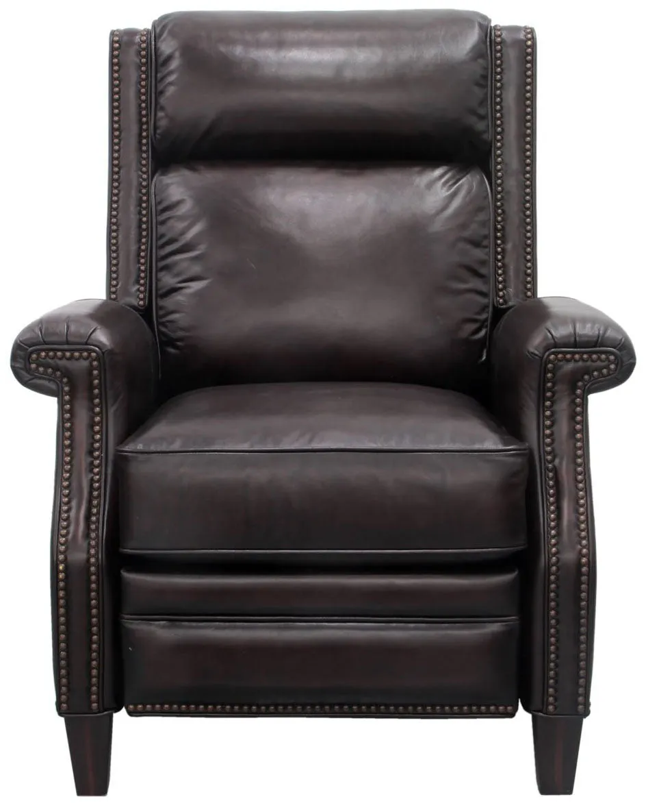 Barcalounger Barrett Wing Back Power Leather Recliner