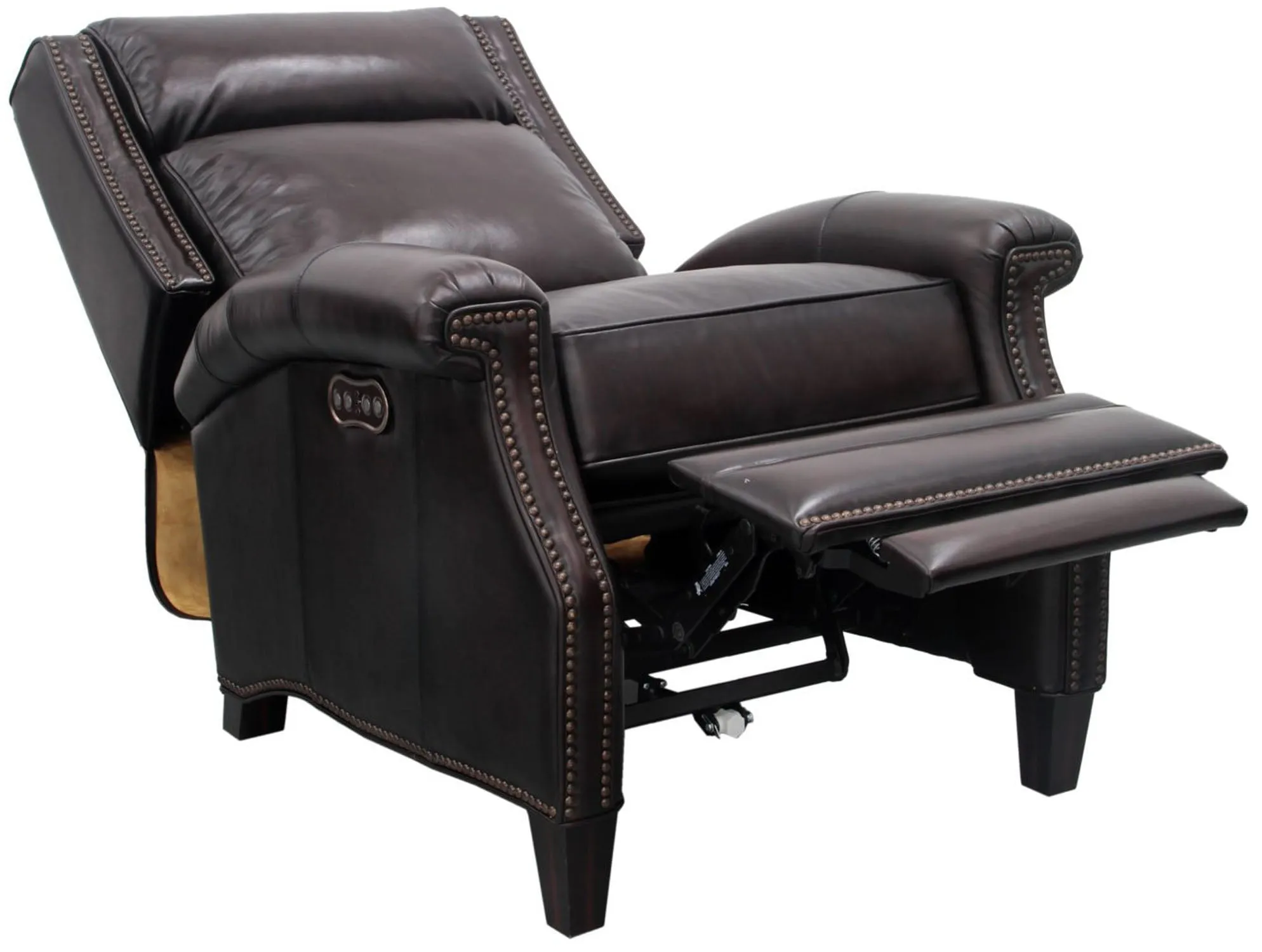 Barcalounger Barrett Wing Back Power Leather Recliner