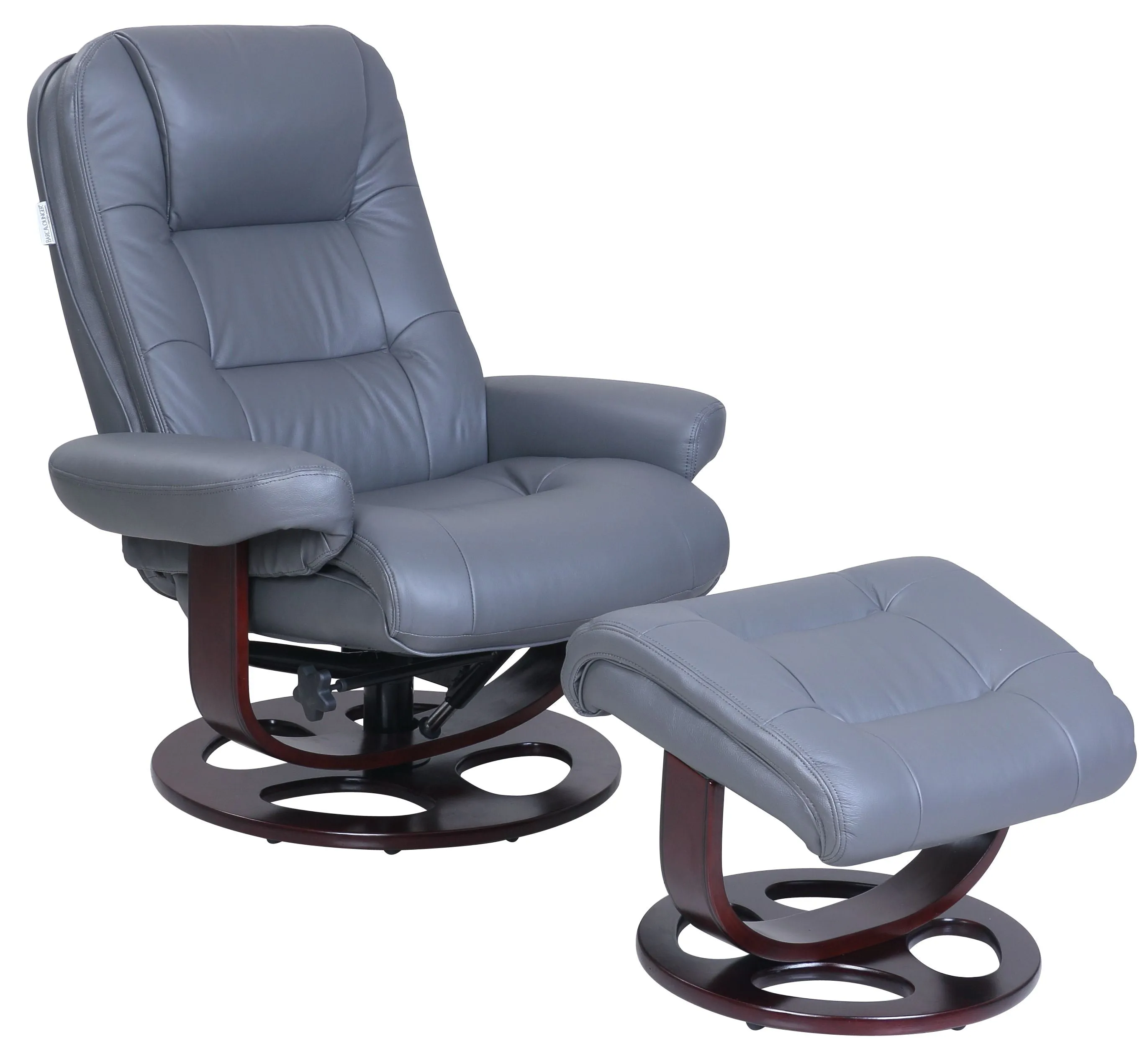Barcalounger Jacque Leather Pedestal Recliner