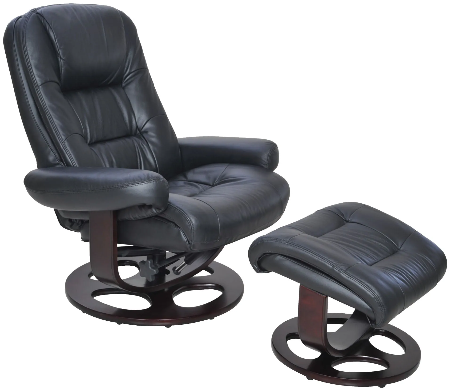 Barcalounger Jacque Leather Pedestal Recliner