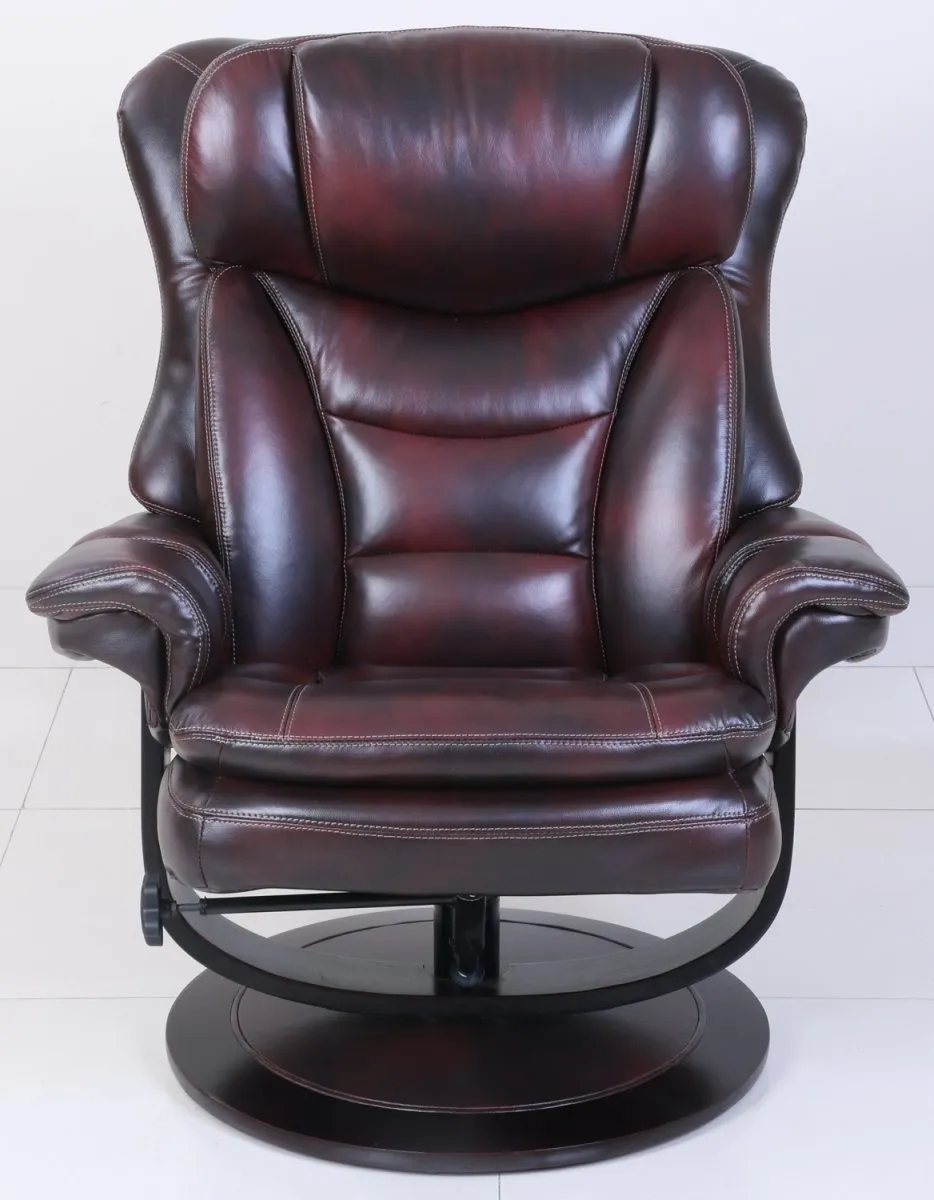 Barcalounger Roscoe Pedestal Chair and Ottoman
