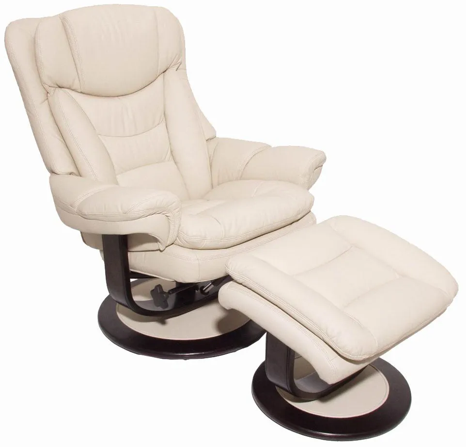 Barcalounger Roscoe Pedestal Chair and Ottoman