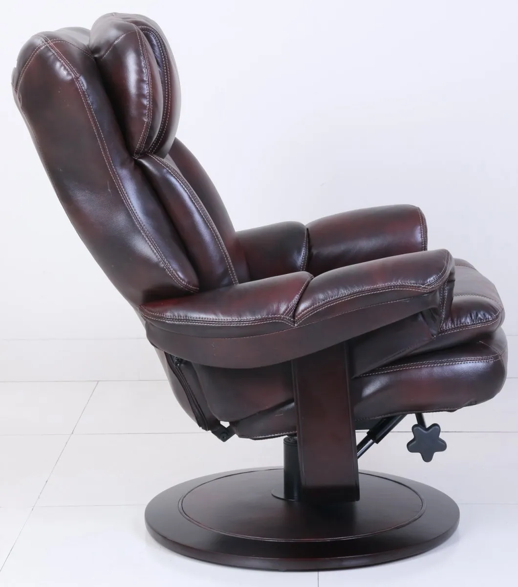 Barcalounger Roscoe Pedestal Chair and Ottoman