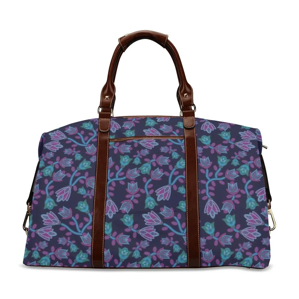 Beaded Blue Nouveau Classic Travel Bag