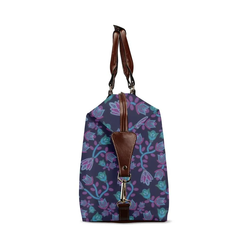 Beaded Blue Nouveau Classic Travel Bag