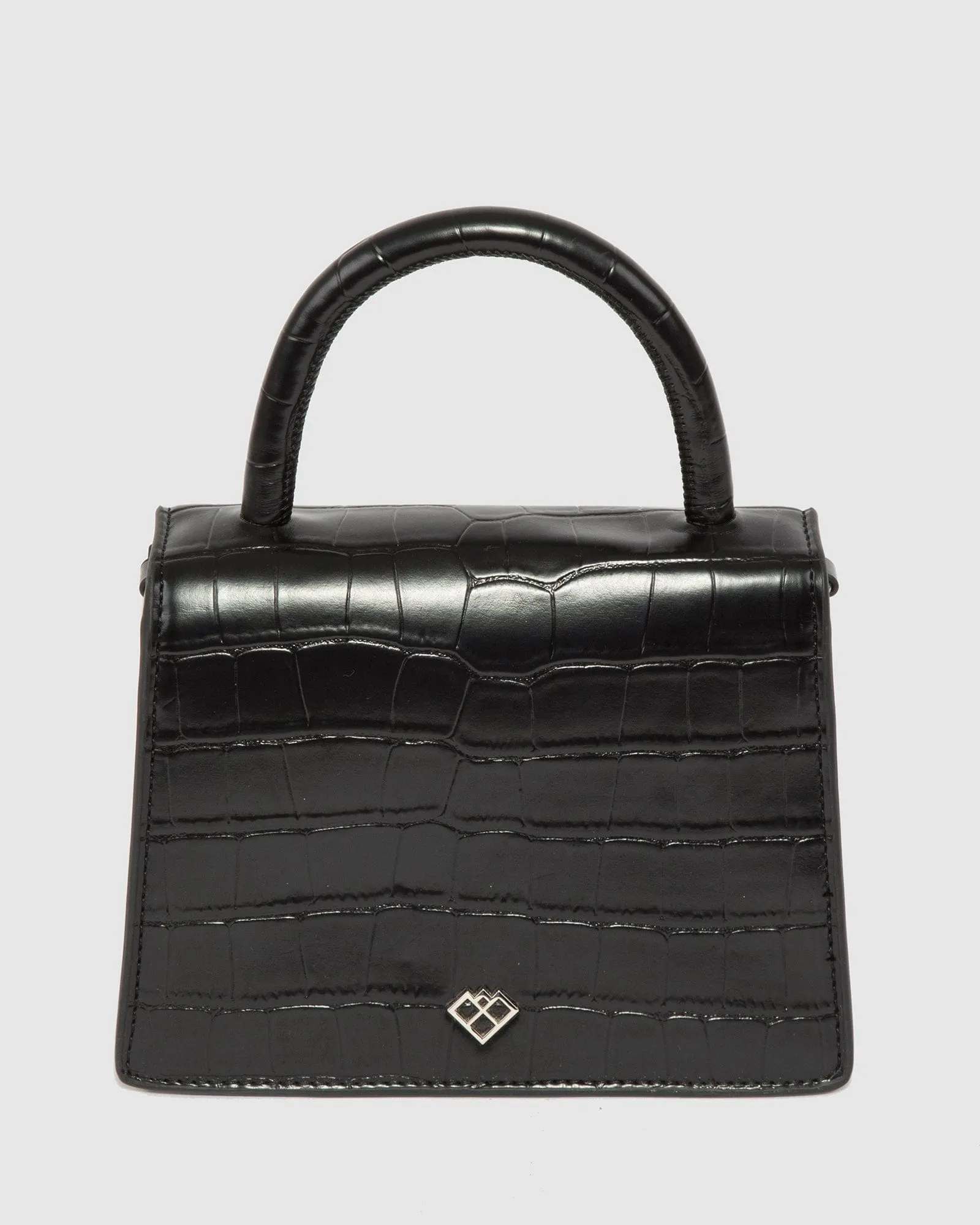Black Eleanor Top Handle Bag