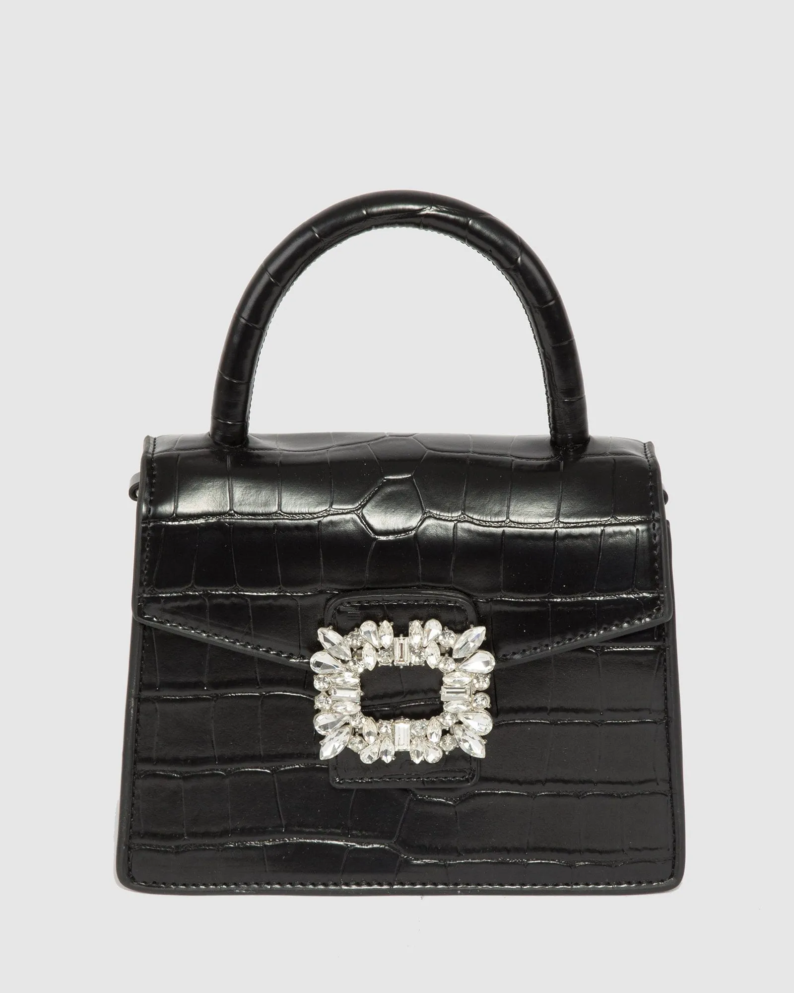Black Eleanor Top Handle Bag