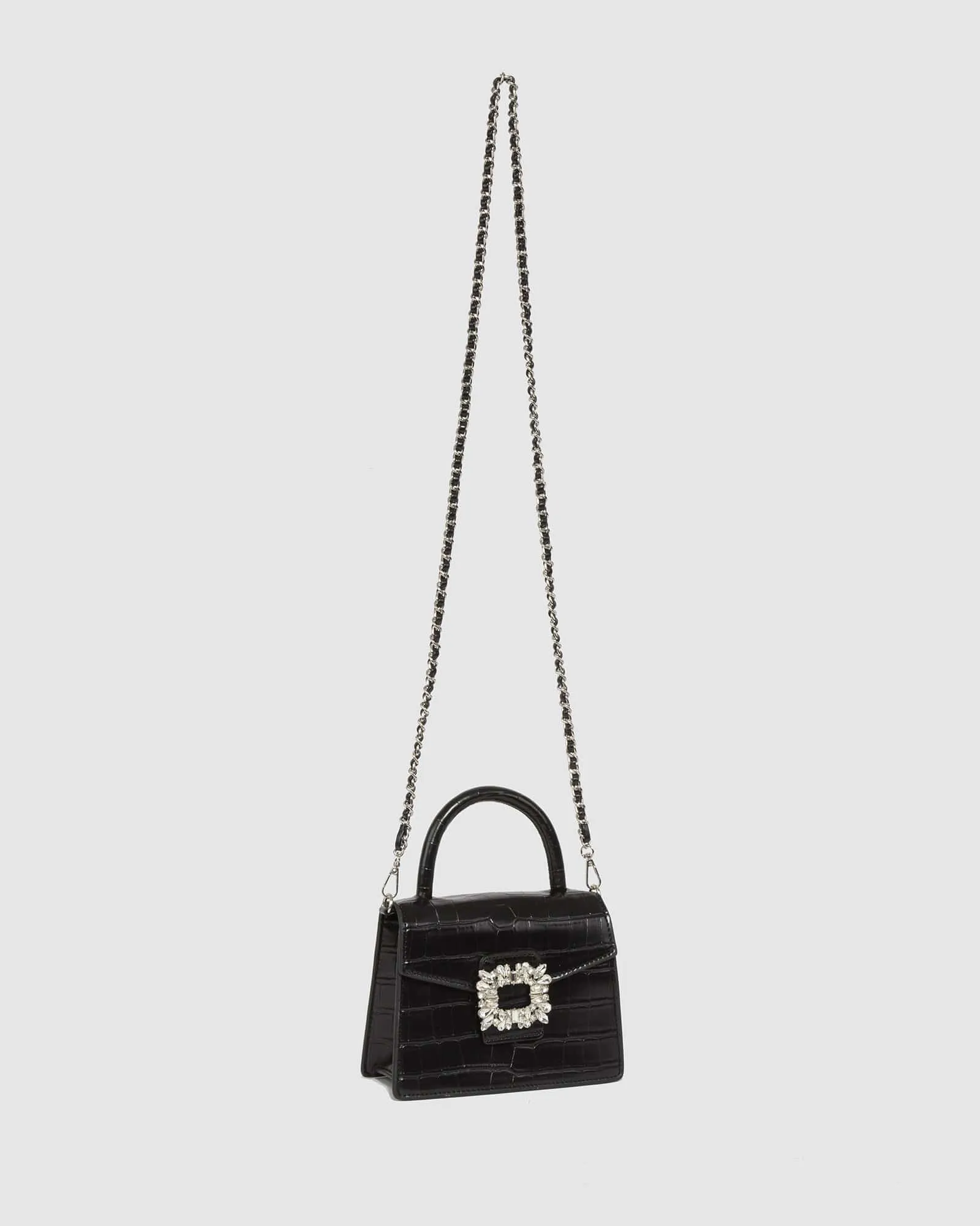 Black Eleanor Top Handle Bag
