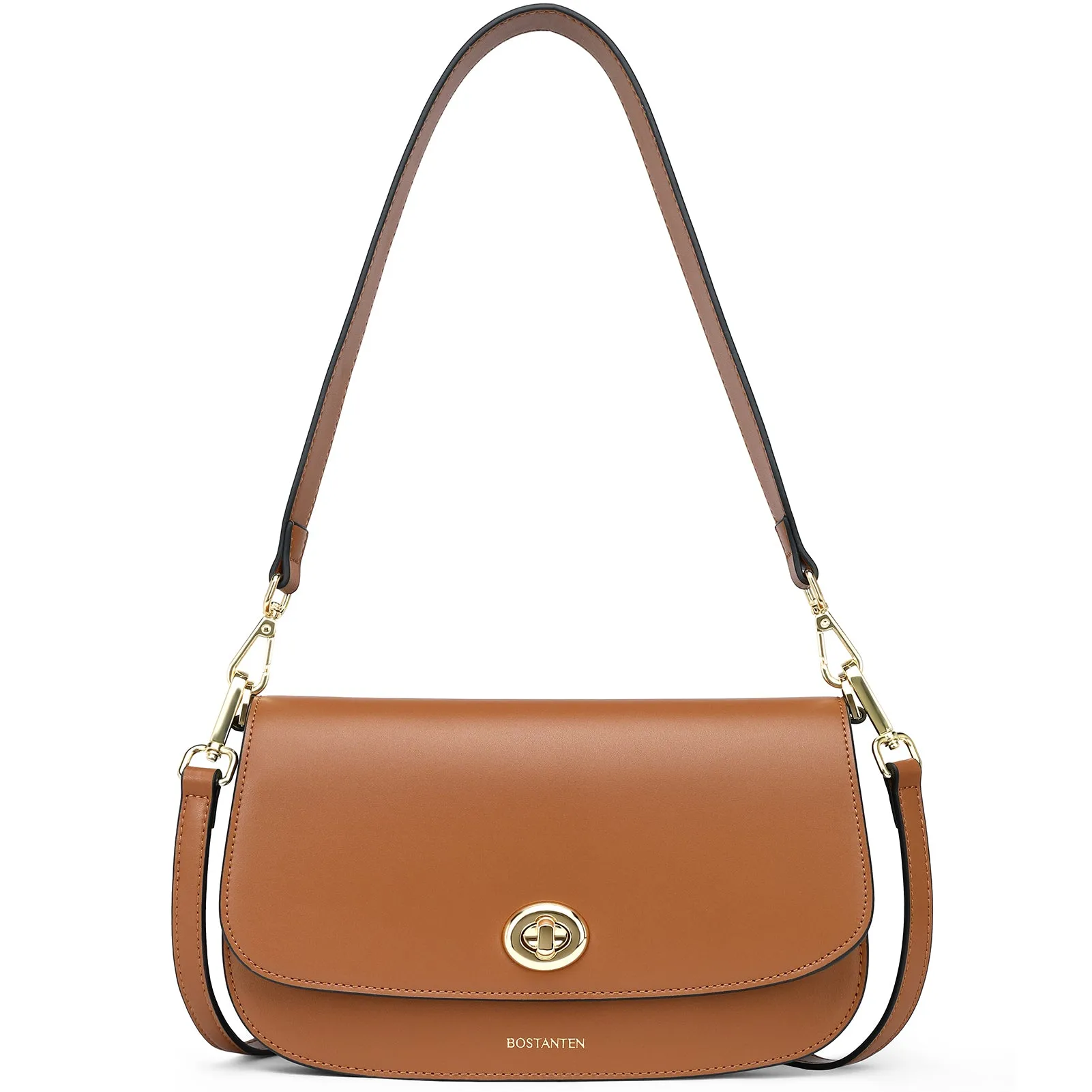 BOSTANTEN Small Crossbody Bag for Women Leather Top-handle Handbag Designer Shouldr Purse