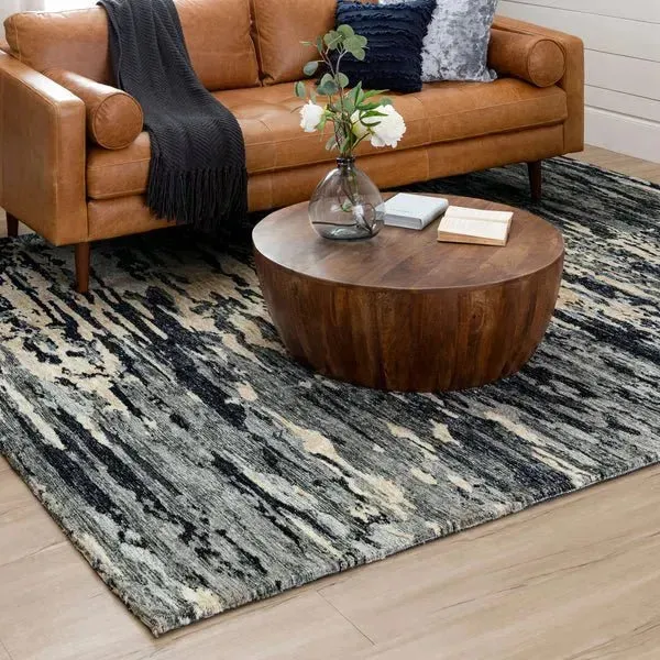 Bowen R1143 248 Huron Charcoal Rug