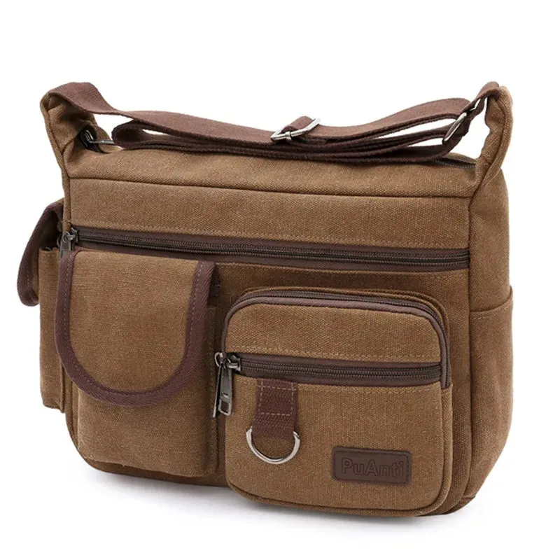Canvas Shoulder Handbag
