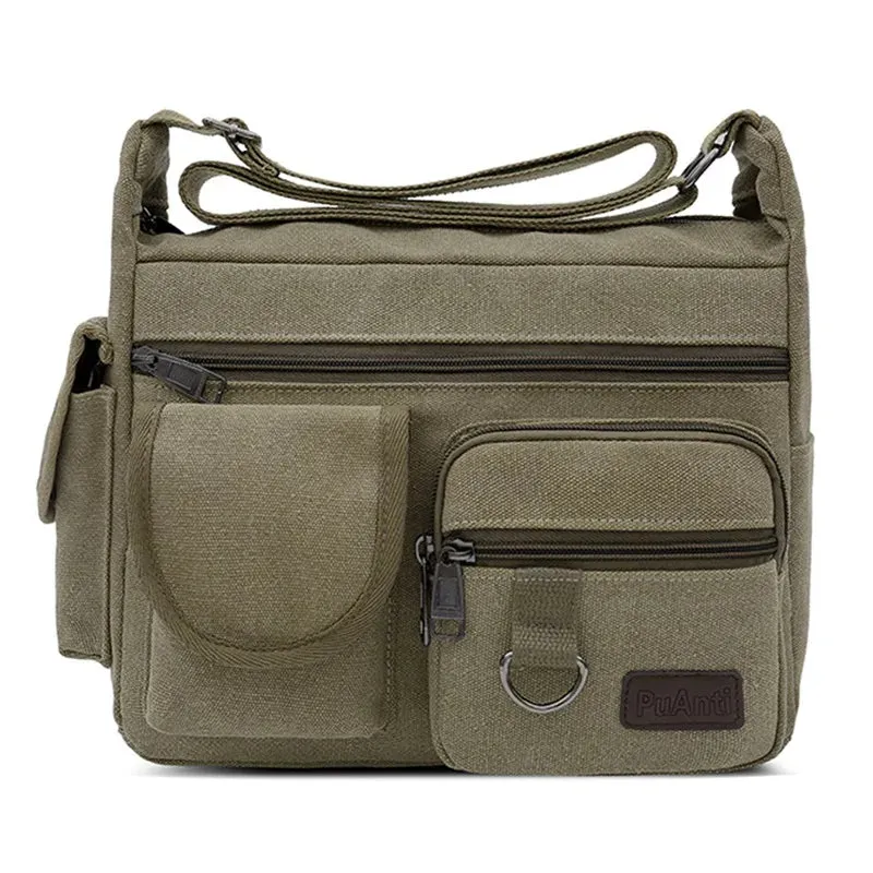 Canvas Shoulder Handbag