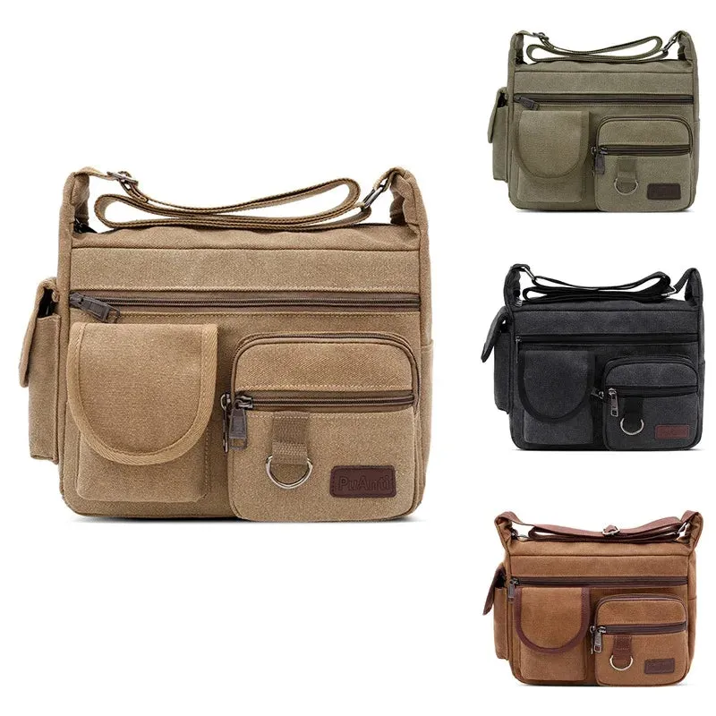 Canvas Shoulder Handbag