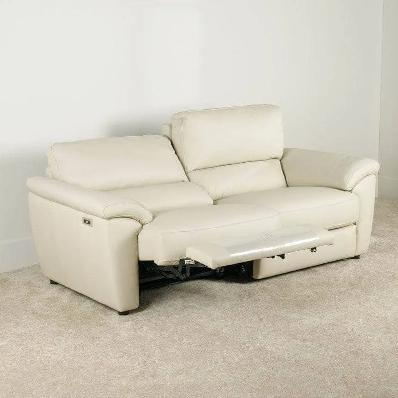 Catania 3 Seater Power Sofa - Cream