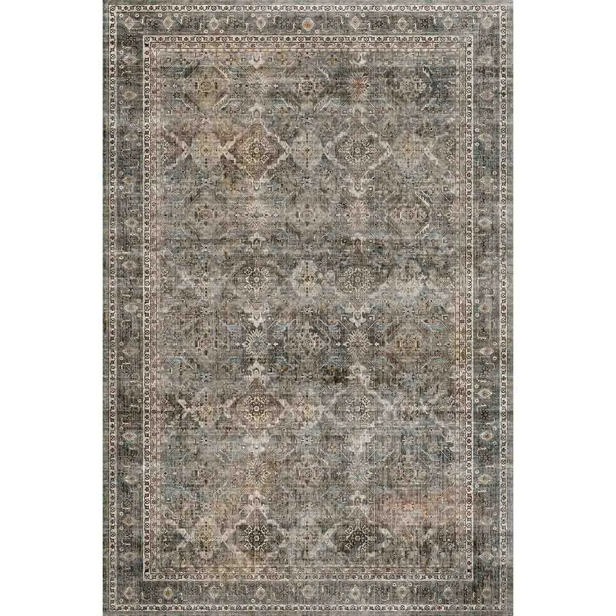 Clara Grey Olive Rug