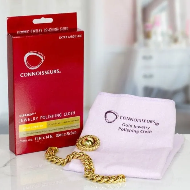Connoisseurs UltraSoft Gold Jewellery Polishing Cloth CONN738