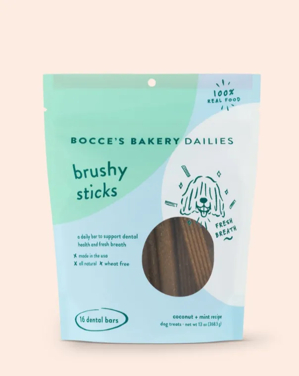 Daily Dental Brushy Sticks for Dogs in Coconut & Mint Recipe