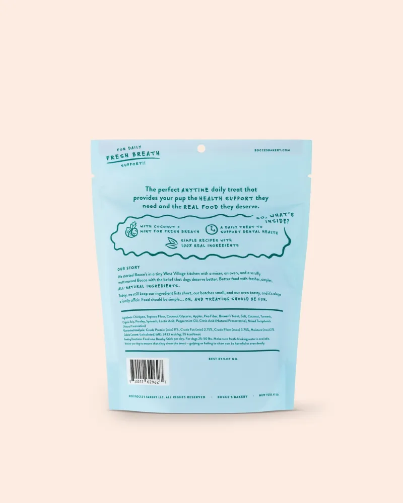 Daily Dental Brushy Sticks for Dogs in Coconut & Mint Recipe