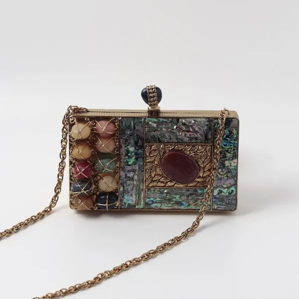 Disha Mother of Pearl Clutch