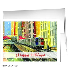El, Chicago, Greeting Card (7248A)