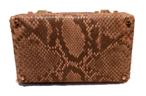 FENDI Natural Python Snakeskin Two-Way Handbag