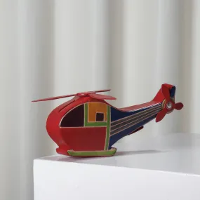 Helicopter - Handcrafted Leather Money Bank