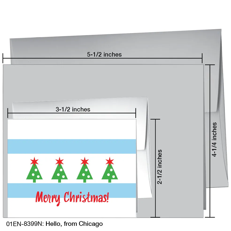 Hello, From Chicago, Greeting Card (8399N)
