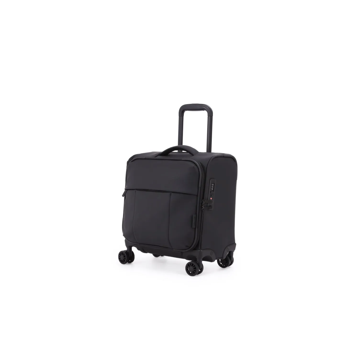 Kate Hill - KL-76-S Willow Black Mini 4 Wheel Carry-On - Black