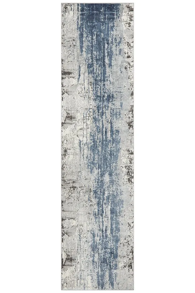 Kendra 1733 Blue Runner Rug by Rug Culture