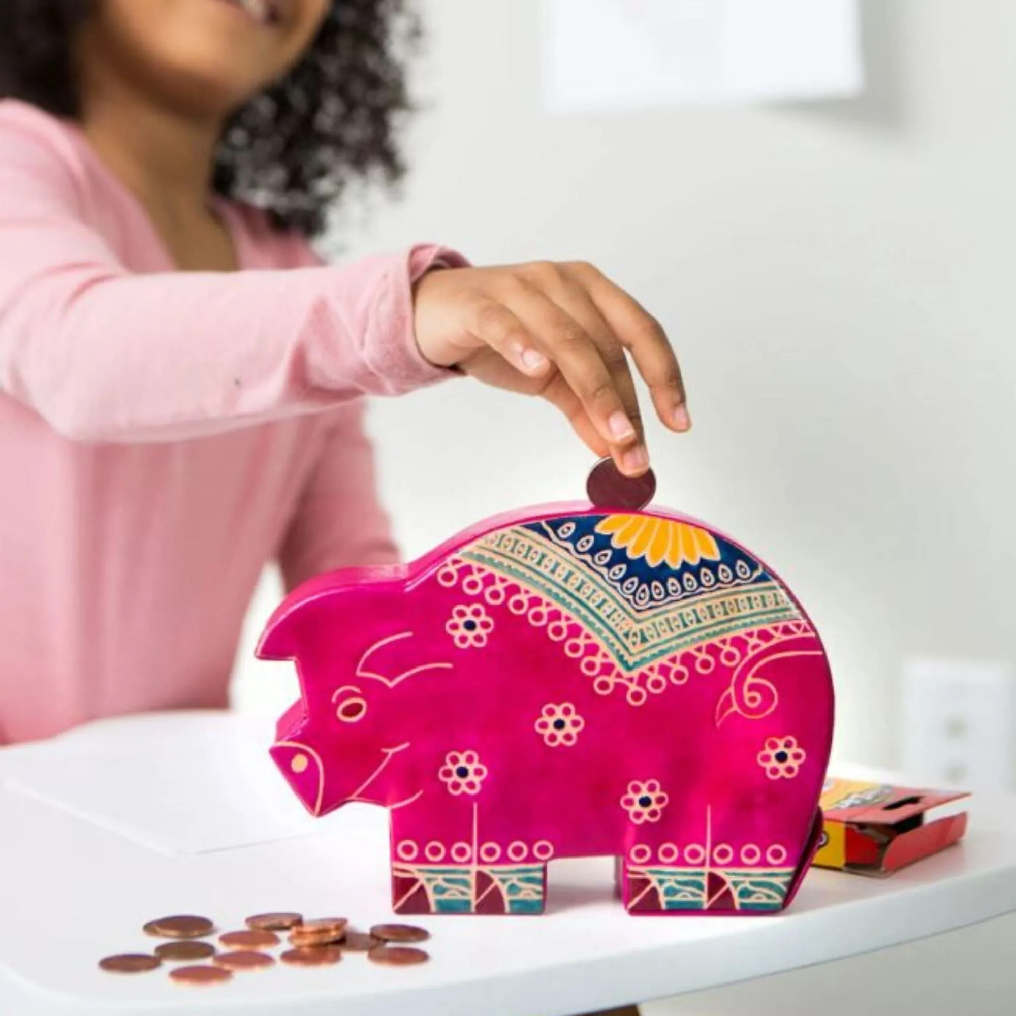 Leather Piggy Bank
