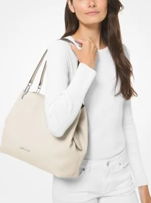 Leighton Large Pebbled Leather Shoulder Bag