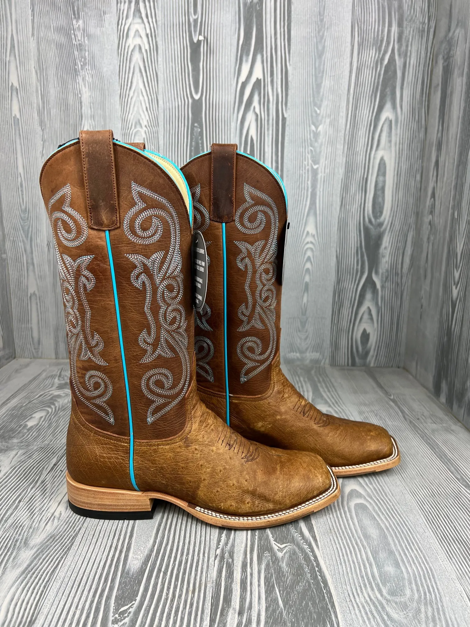 Men's Horse Power Oryx Soft OPU Smooth Ostrich with 13" Honey Crazy Horse Tops - HP-8067