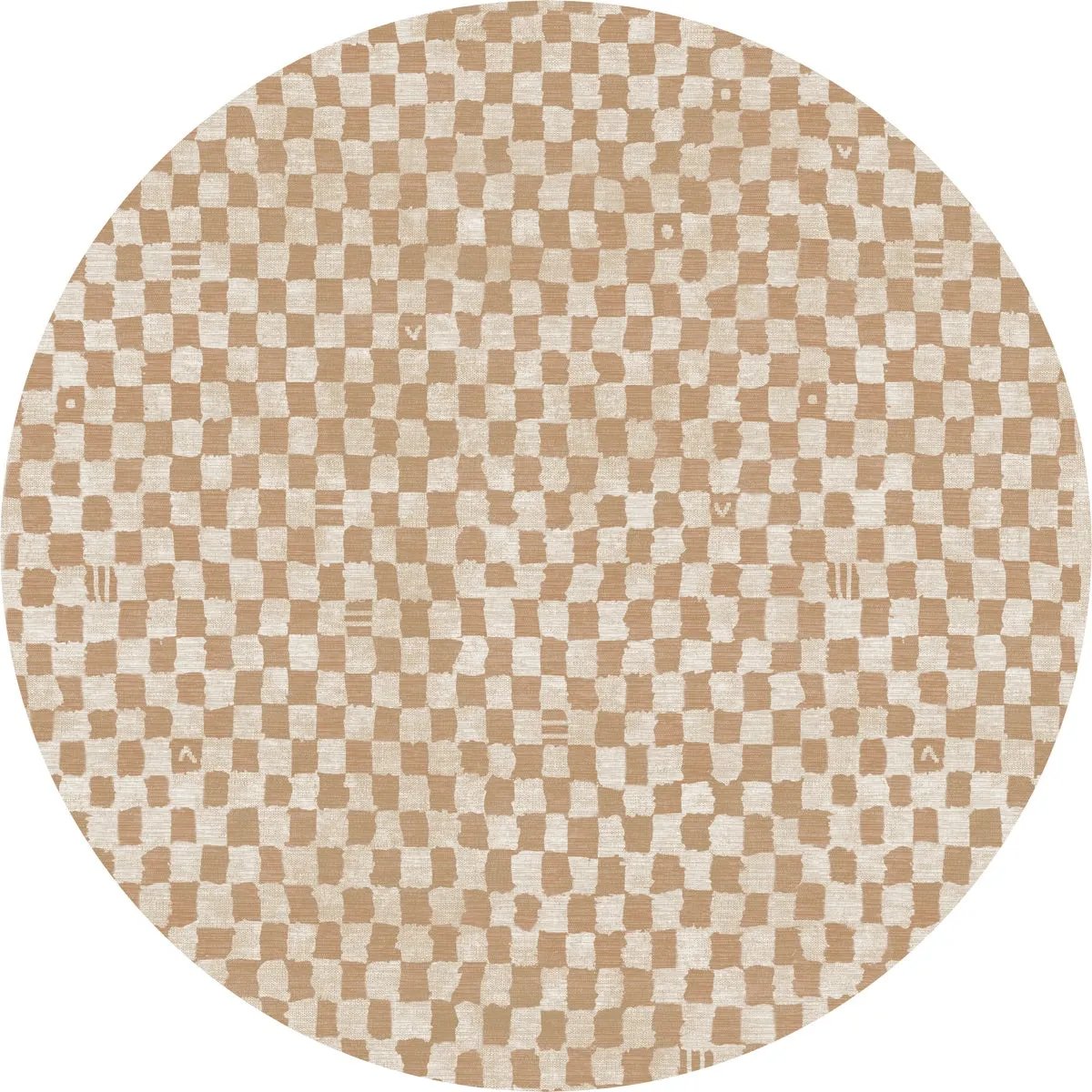 Metro Checkered Natural Rug