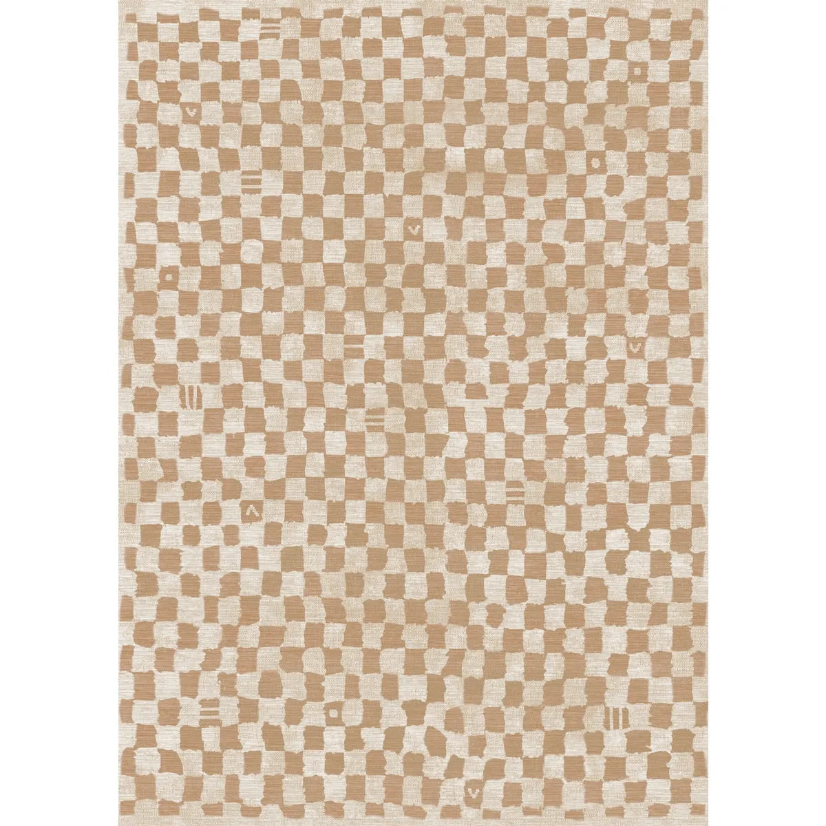 Metro Checkered Natural Rug