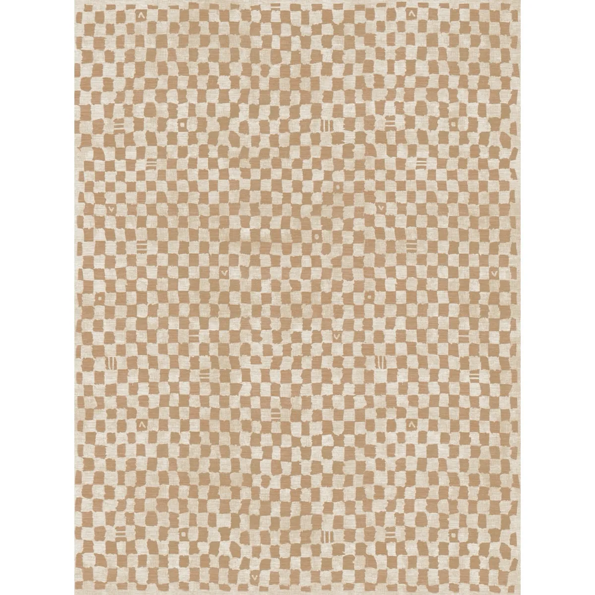 Metro Checkered Natural Rug