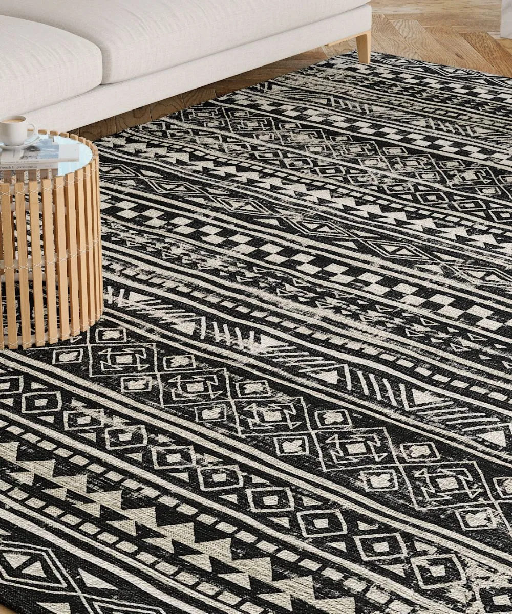 Nadine Black & White Rug