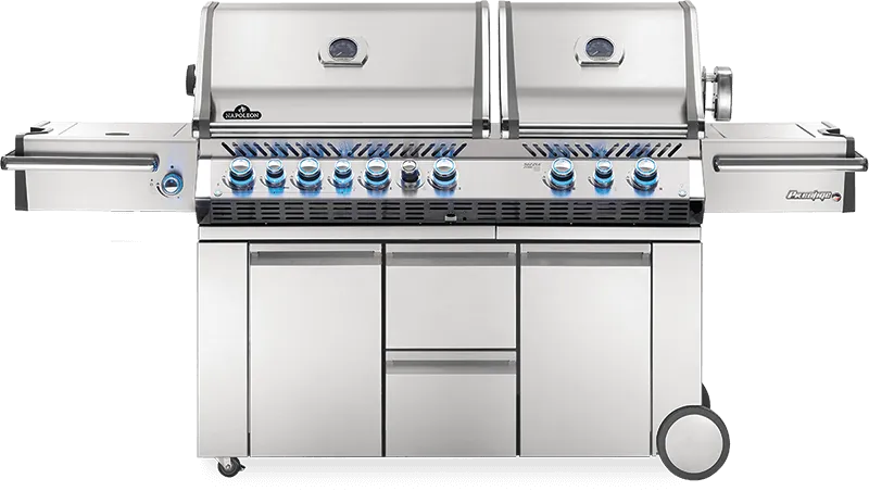 Napoleon Bbq PRO825RSBIPSS3 Prestige PRO 825 RSBI with Power Side Burner, Infrared Rear & Bottom Burners , Propane, Stainless Steel