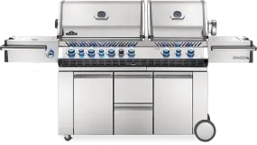 Napoleon Bbq PRO825RSBIPSS3 Prestige PRO 825 RSBI with Power Side Burner, Infrared Rear & Bottom Burners , Propane, Stainless Steel