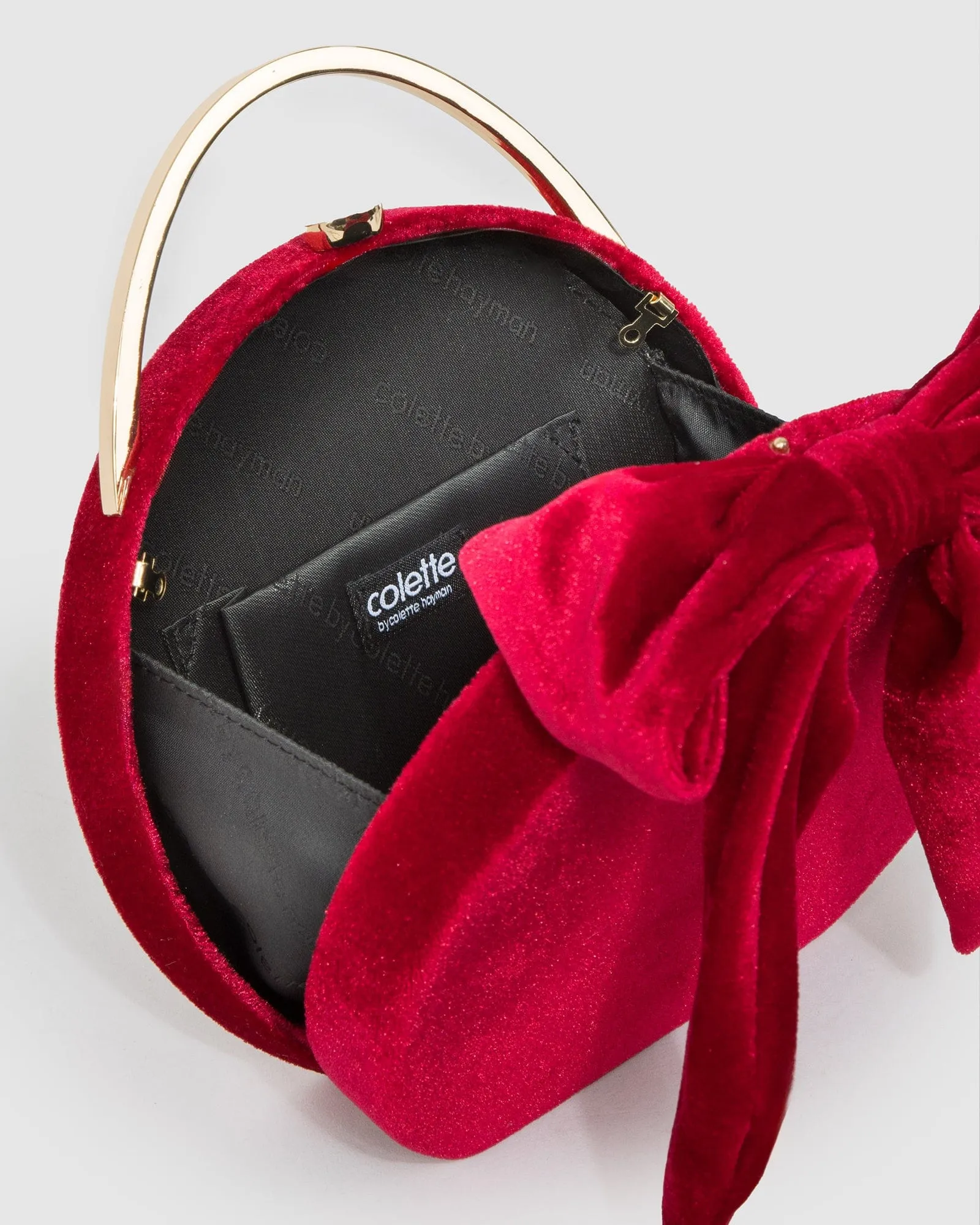 Red Sia Bow Clutch Bag