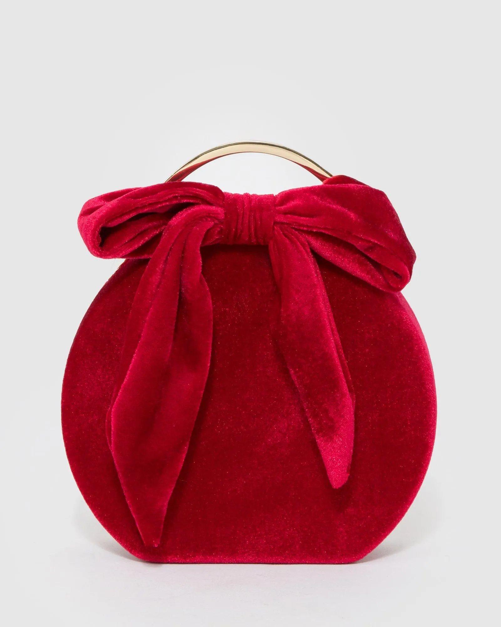 Red Sia Bow Clutch Bag