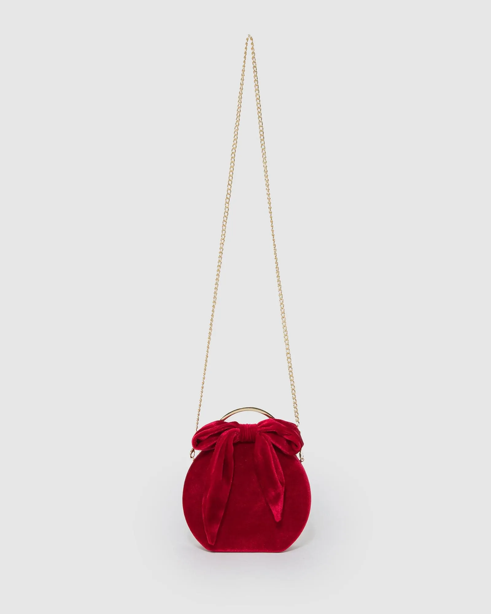 Red Sia Bow Clutch Bag