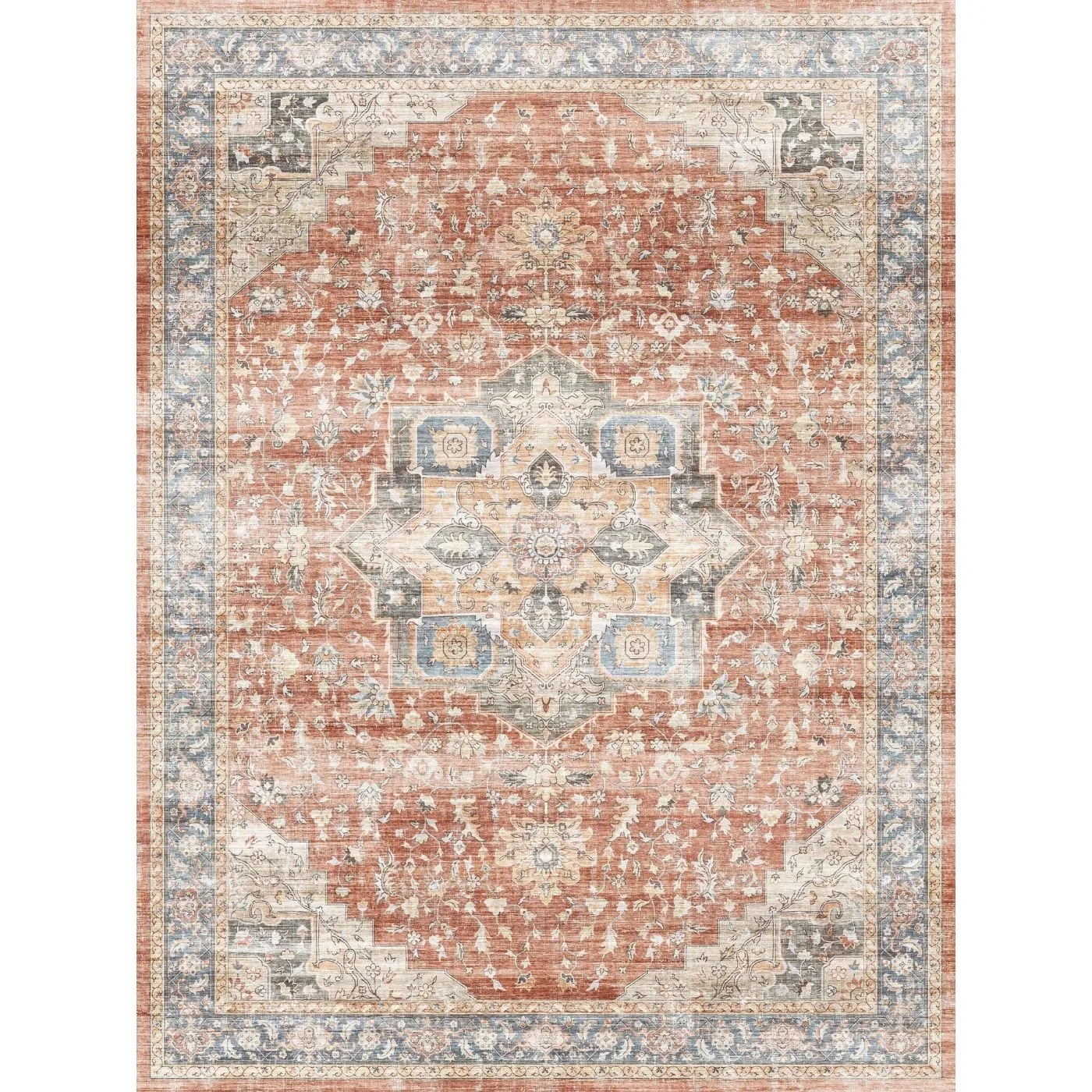 Rivka Terracota Ocean Rug