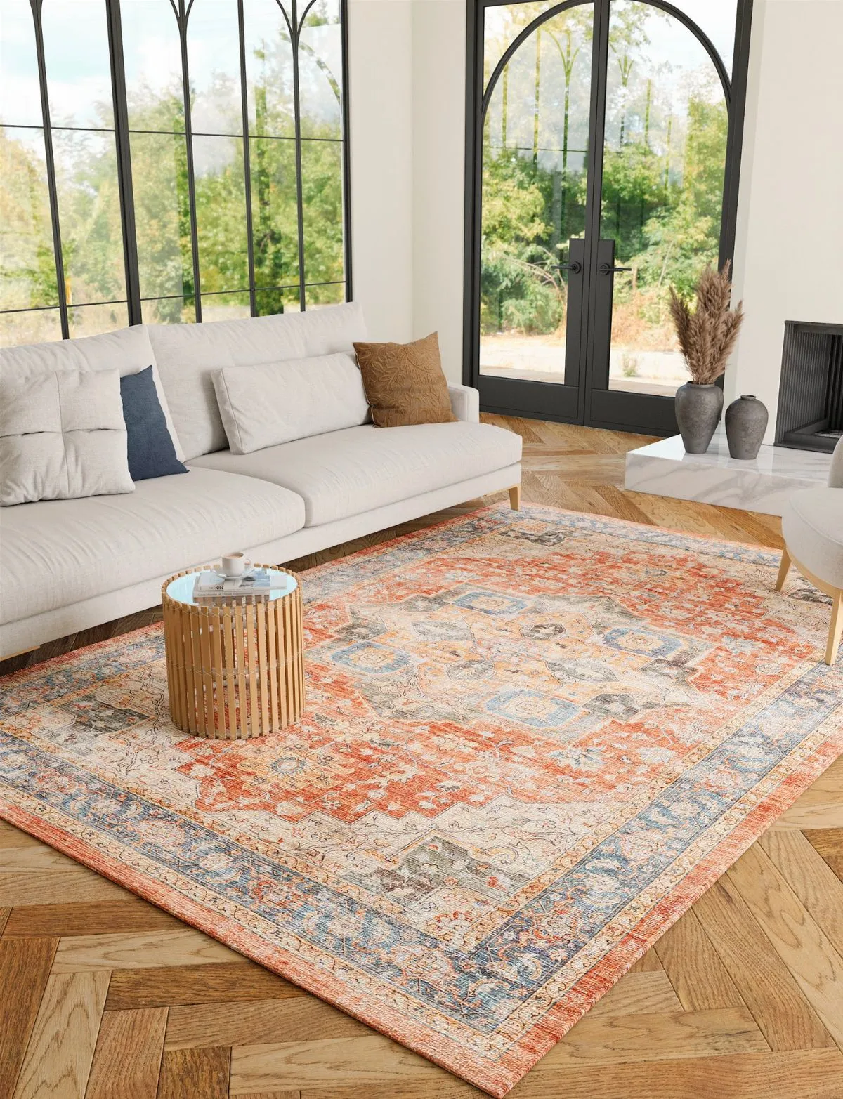 Rivka Terracota Ocean Rug