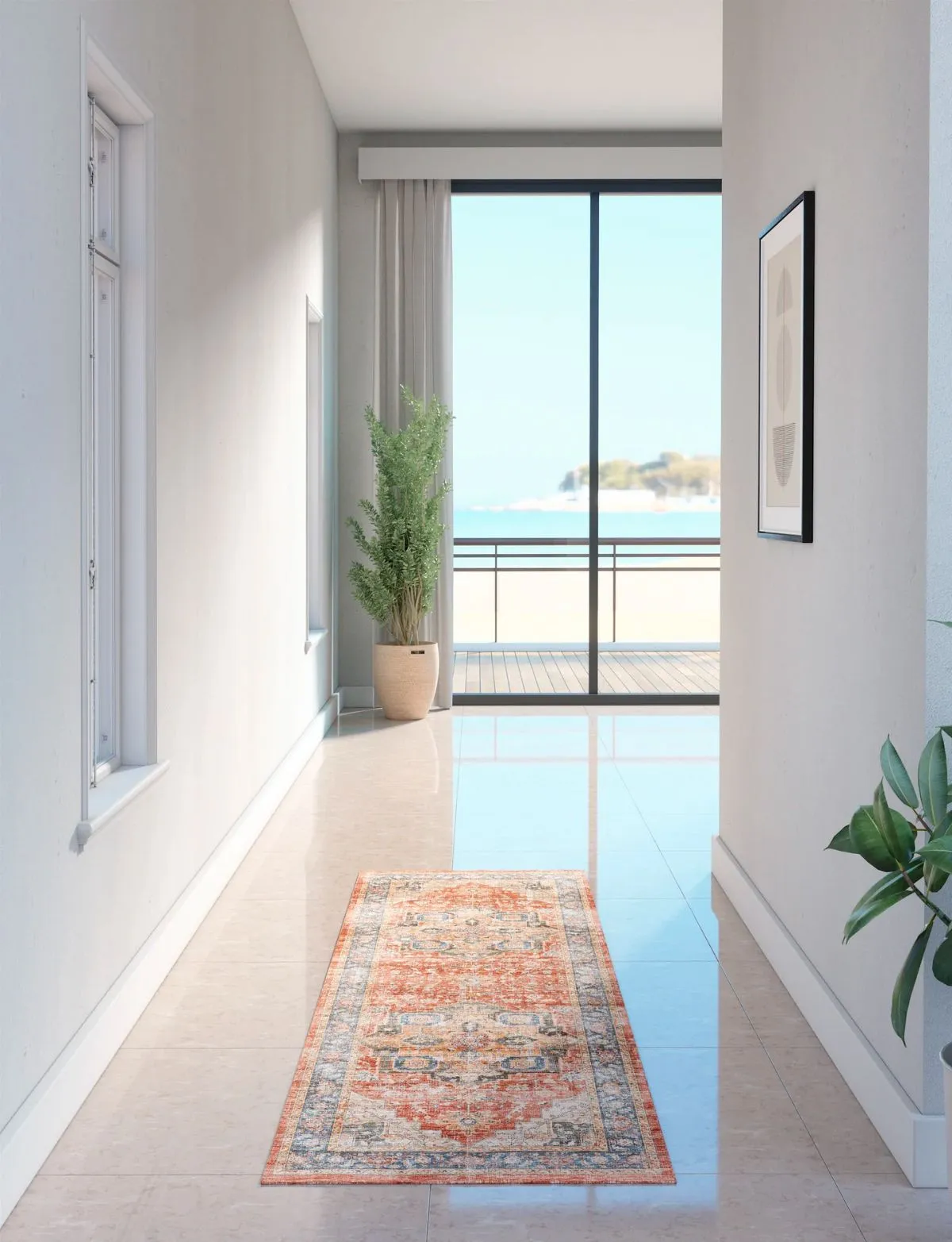 Rivka Terracota Ocean Rug