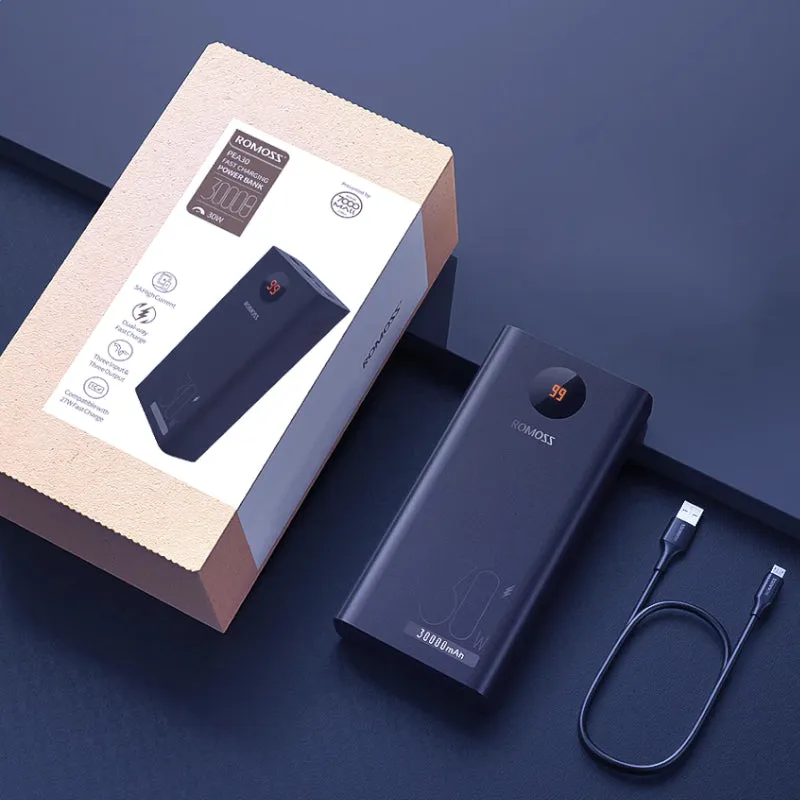Romoss Power Bank Zeus 30000Mah 30W Bk